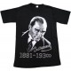 Atatürk Baskılı Tişört Yetişkin Boy S,M,L,XL Kaliteli Penye Siyah