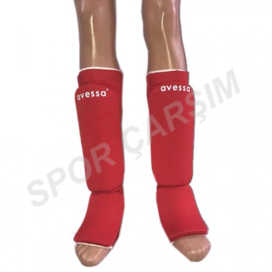 Avessa Kick Boks ve Muay Thai Ayak Kaval Koruyucu Kırmızı