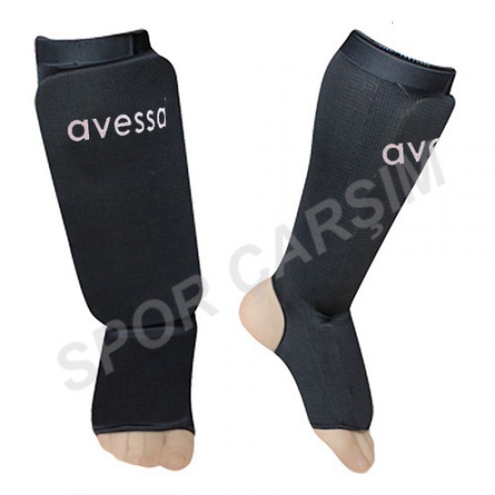 Avessa Kick Boks ve Muay Thai Ayak Kaval Koruyucu Siyah