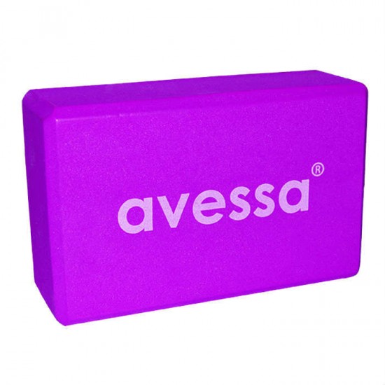 Avessa Yoga Blok Eva Malzeme 3 x 6 x 9 inç,Mor Renk