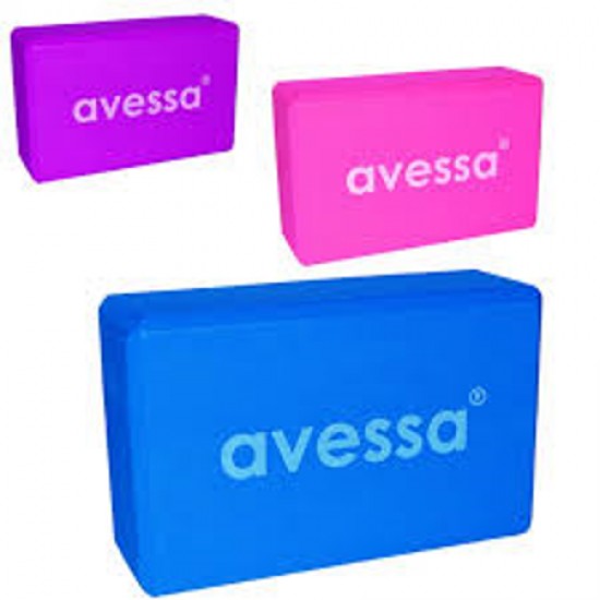 Avessa Yoga Blok Eva Malzeme 3 x 6 x 9 inç,Mor Renk