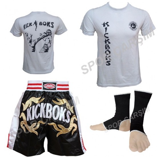 Cyclone Kickboks Şortu,Evox Kickboks Tişörtü,Ayak Çorabı Seti