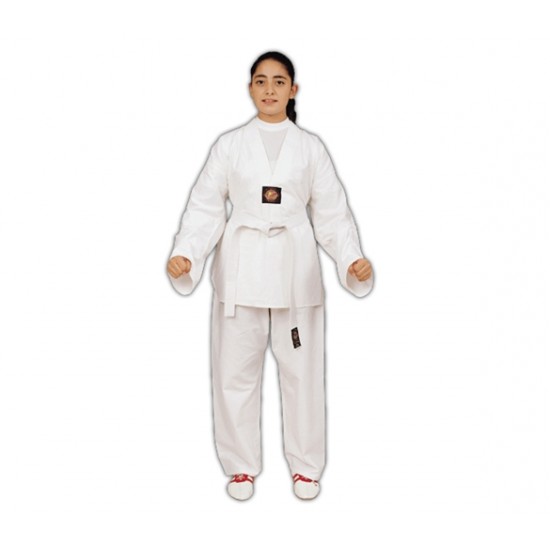 Do-Smai TE-020 Normal Taekwondo Elbisesi Beyaz Kuşak-Çocuk,Büyük