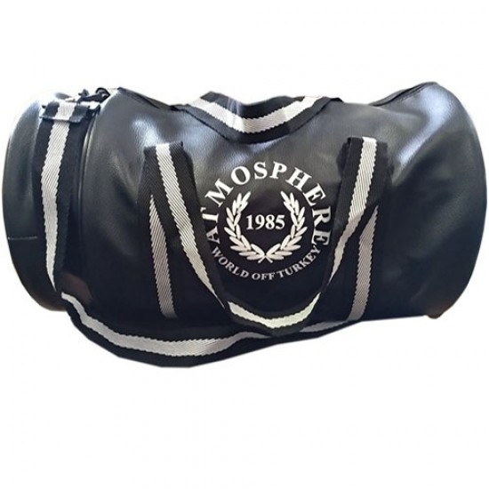 Evox Athmosphere Silindir Spor Çanta askılı 45x26 cm Siyah