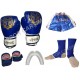 Evox Boks Eldiveni, Kickboks Şortu,Bandaj,Dişlik,Çorap Mavi