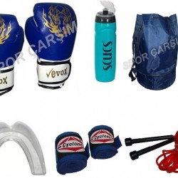 Evox Boks Eldiveni,Bandaj,Dişlik,Suluk,Atlama ipi,Çanta Seti