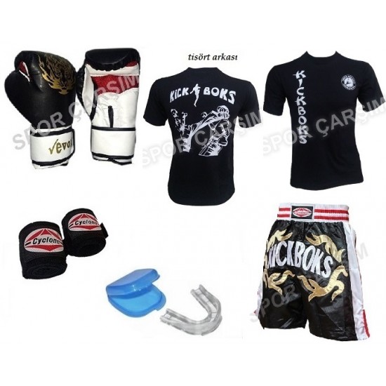 Evox Boks Eldiveni,Kickboks Şortu,Kickboks Tişört,Bandaj,Dişlik,S,M,L,XL