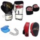 Evox Boks,Kickboks  Eldiveni,Boks Lapası,Bandaj,Dişlik Seti Mavi Renk
