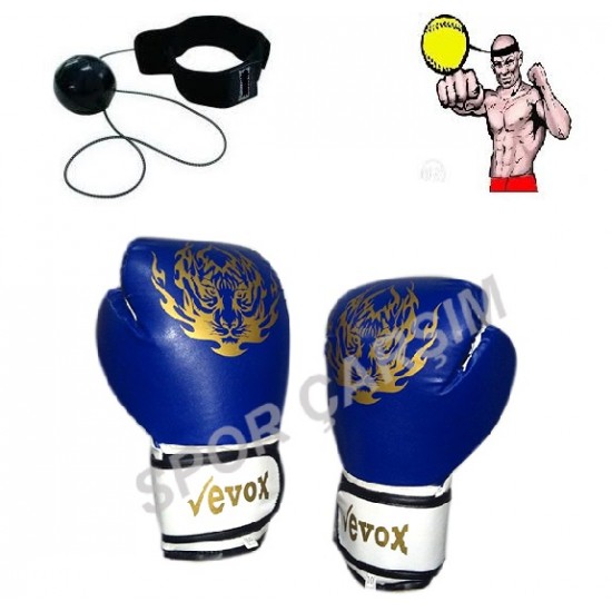 Evox Boks Kickboks Eldiveni,Boks Refleks Topu Seti