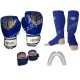 Evox Boks-Kickboks Eldiveni,Kaval Koruyucu,Bandaj,Dişlik Seti Siyah