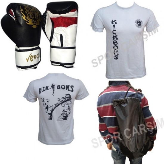 Evox Boks,Kickboks,Muay Thai Eldiveni,Spor Çanta,Kick Boks Tişört,S,M,L,XL