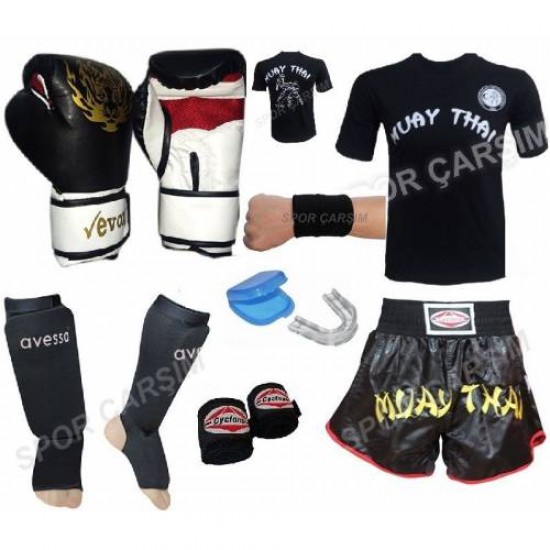 Evox Çocuk Muay Thai Seti Komple 9-12 Yaş