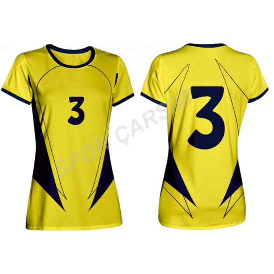 Evox Dijital Bayan Voleybol Forma, Şort Takımı KBV-0010