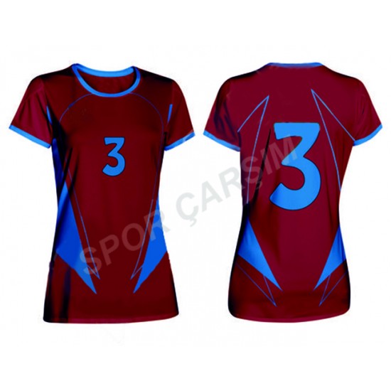 Evox Dijital Bayan Voleybol Forma, Şort Takımı KBV-0010