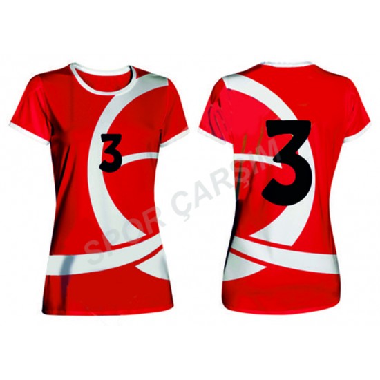 Evox Dijital Bayan Voleybol Forma, Şort Takımı KBV-0011