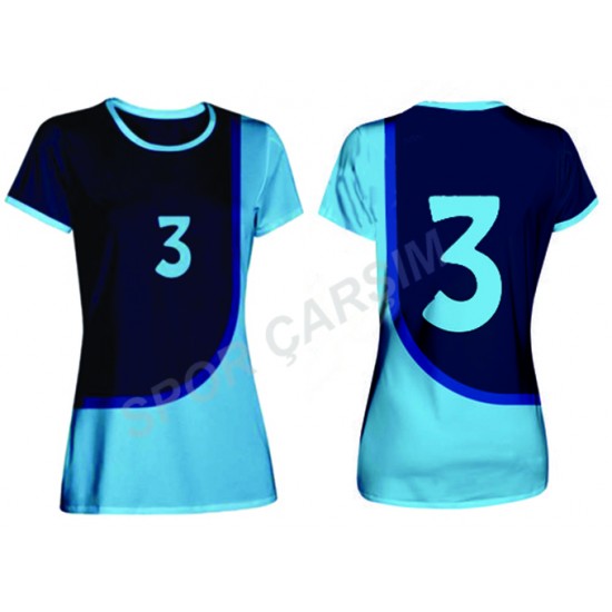 Evox Dijital Bayan Voleybol Forma, Şort Takımı KBV-0012