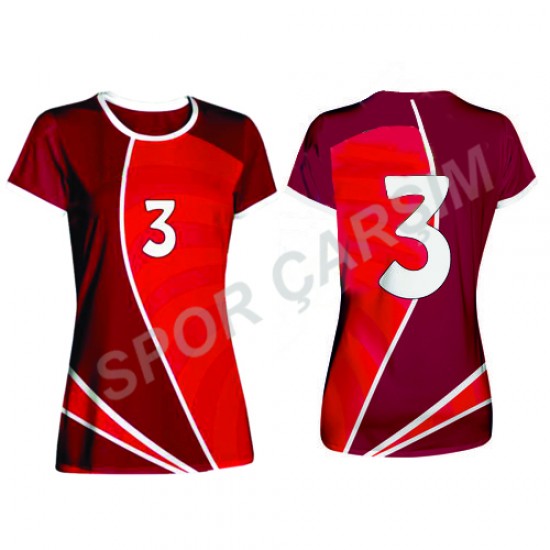 Evox Dijital Bayan Voleybol Forma, Şort Takımı KBV-002