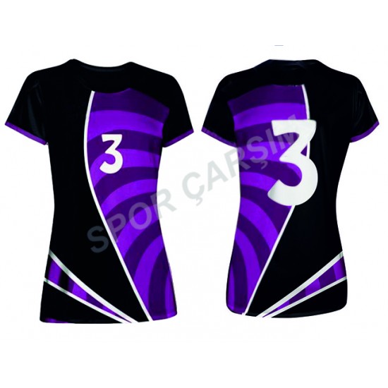 Evox Dijital Bayan Voleybol Forma, Şort Takımı KBV-002