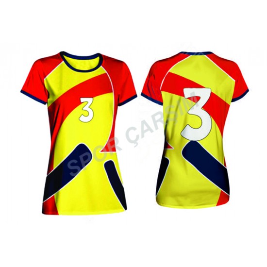 Evox Dijital Bayan Voleybol Forma, Şort Takımı KBV-003
