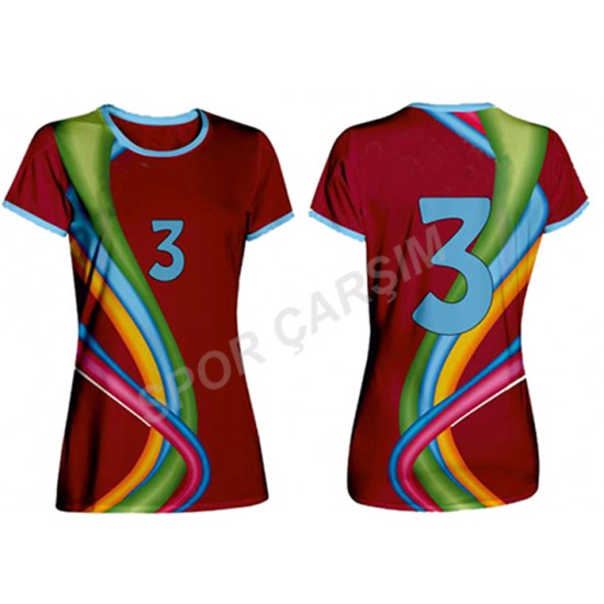 Evox Dijital Bayan Voleybol Forma, Şort Takımı KBV-005