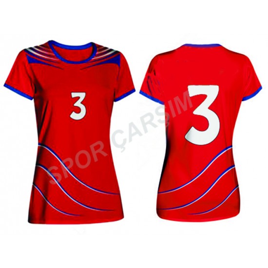Evox Dijital Bayan Voleybol Forma, Şort Takımı KBV-006