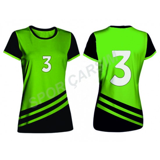 Evox Dijital Bayan Voleybol Forma, Şort Takımı KBV-008
