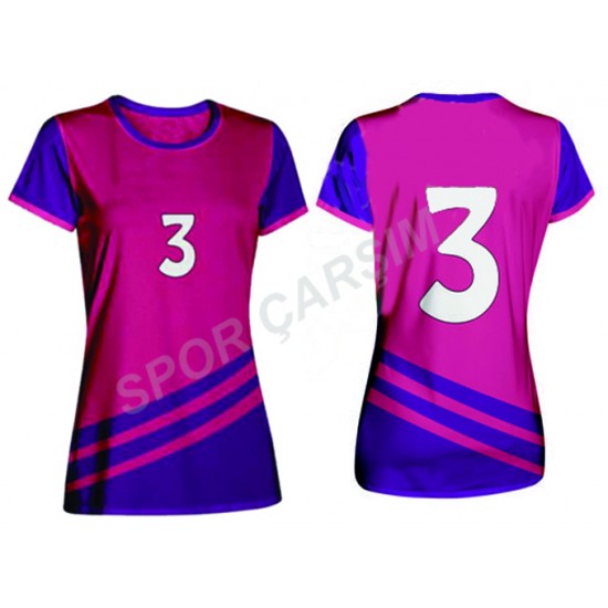 Evox Dijital Bayan Voleybol Forma, Şort Takımı KBV-008