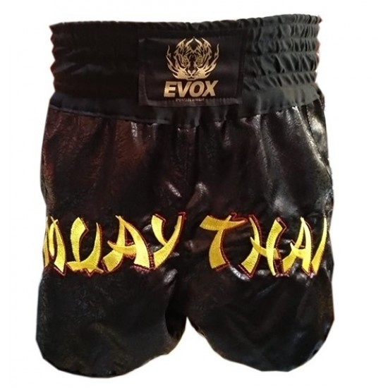 Evox Çocuk Muay Thai Müsabaka Şortu,Desenli Nakışlı,6-13 Yaş