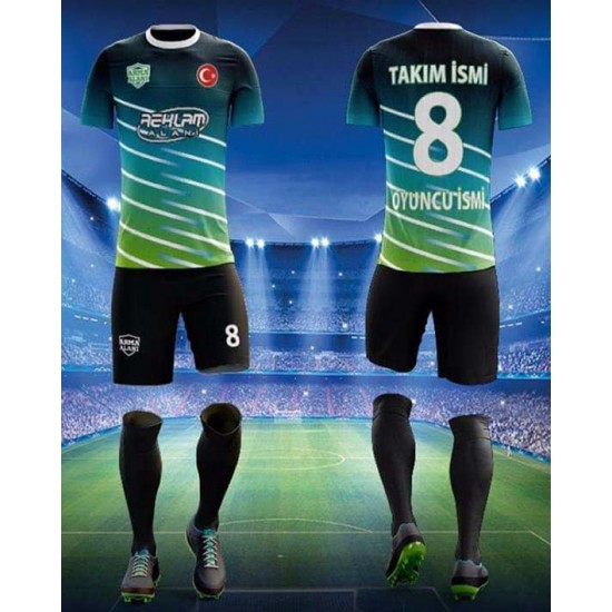 Evox Mustafa Muhammed Dijital Futbol Forma,Şort,Çorap Takımı