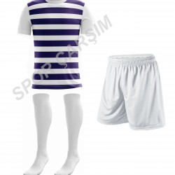 Futbol Atletico3 Profesyonel Forma,Şort,Lüks Çorap Lacivert-Beyaz