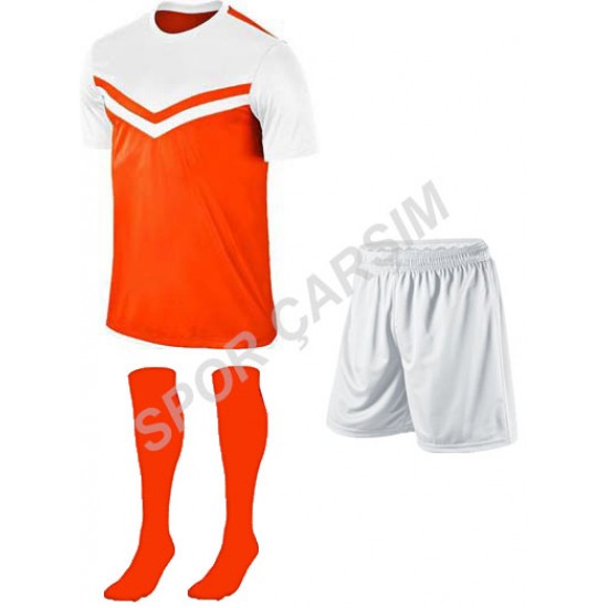 Futbol Falcon8 Forma,Şort,Lüks Çorap Beyaz-Mavi