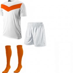 Futbol Maks5 Profesyonel Forma,Şort,Lüks Çorap Beyaz-Yeşil