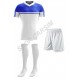 Futbol Retro8 Forma,Şort,Lüks Çorap Beyaz-Mavi