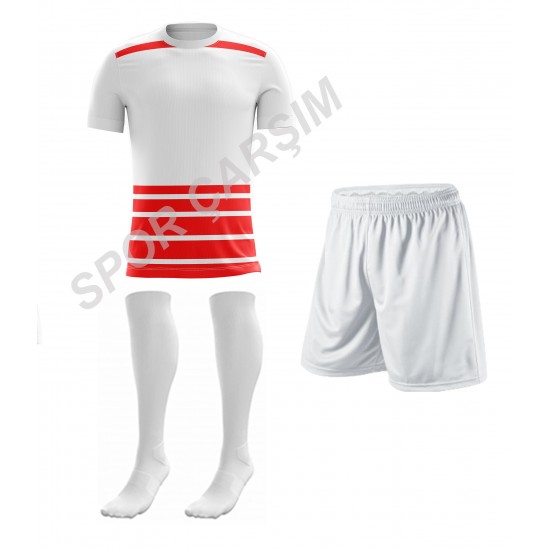 Futbol Setro1 Profesyonel Forma,Şort,Lüks Çorap Sarı-Beyaz