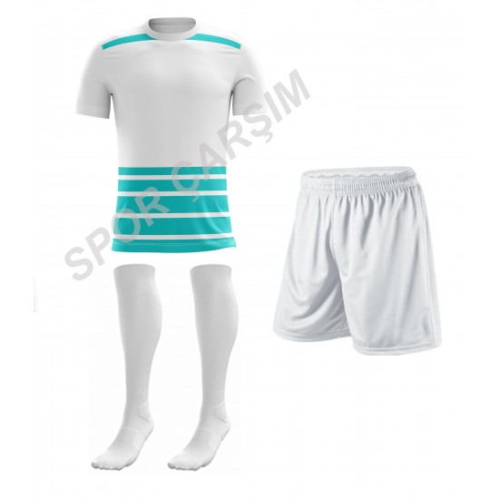 Futbol Setro1 Profesyonel Forma,Şort,Lüks Çorap Sarı-Beyaz