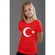 Kırmızı Ayyıldız Tişört Yetişkin Boy S,M,L,XL,XXL Kaliteli Penye