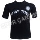 Muay Thai Tişörtü,Likralı Penye Kumaş Siyah S,M,L,XL