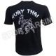 Muay Thai Tişörtü,Likralı Penye Kumaş Siyah S,M,L,XL