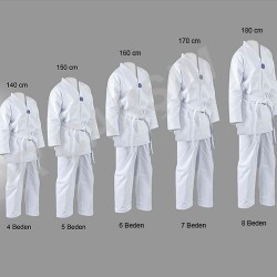 Taekwondo,Tekvando Elbisesi 1.Sınıf gabardin Kumaş 110 cm-180 cm