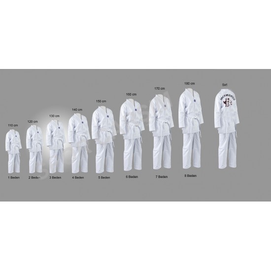 Taekwondo,Tekvando Elbisesi 1.Sınıf gabardin Kumaş 110 cm-180 cm